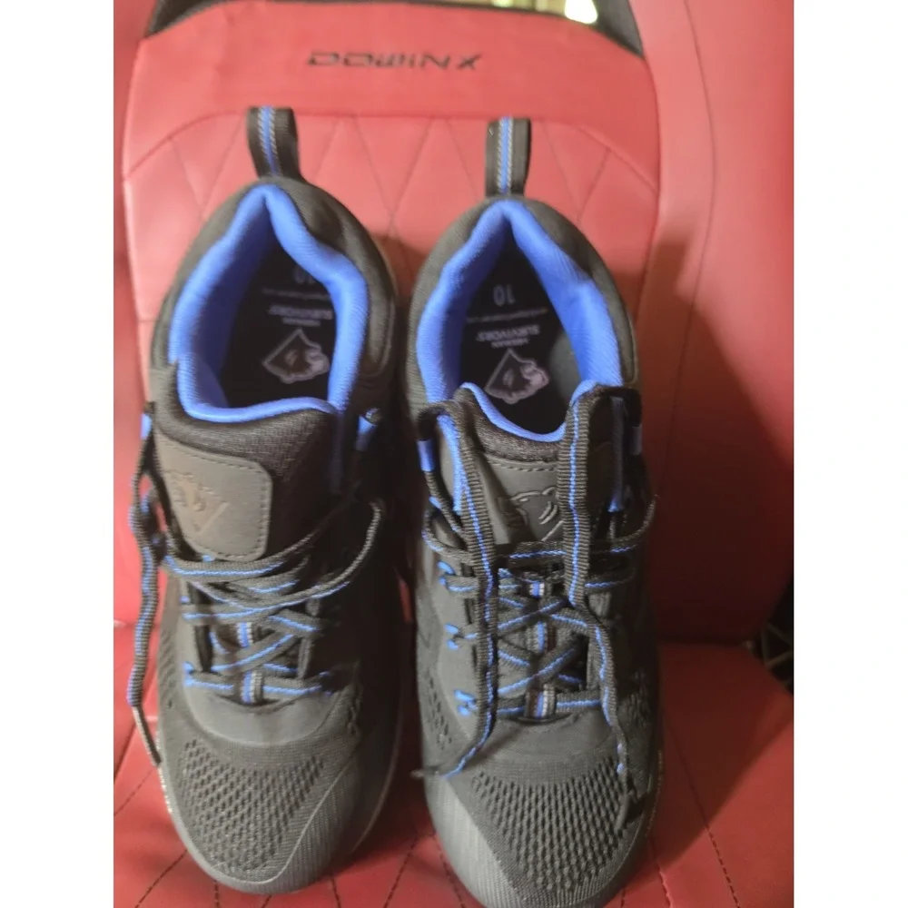 Herman Survivor Black/Blue composite toe work shoe Rubber Sole Solid Size US 10
